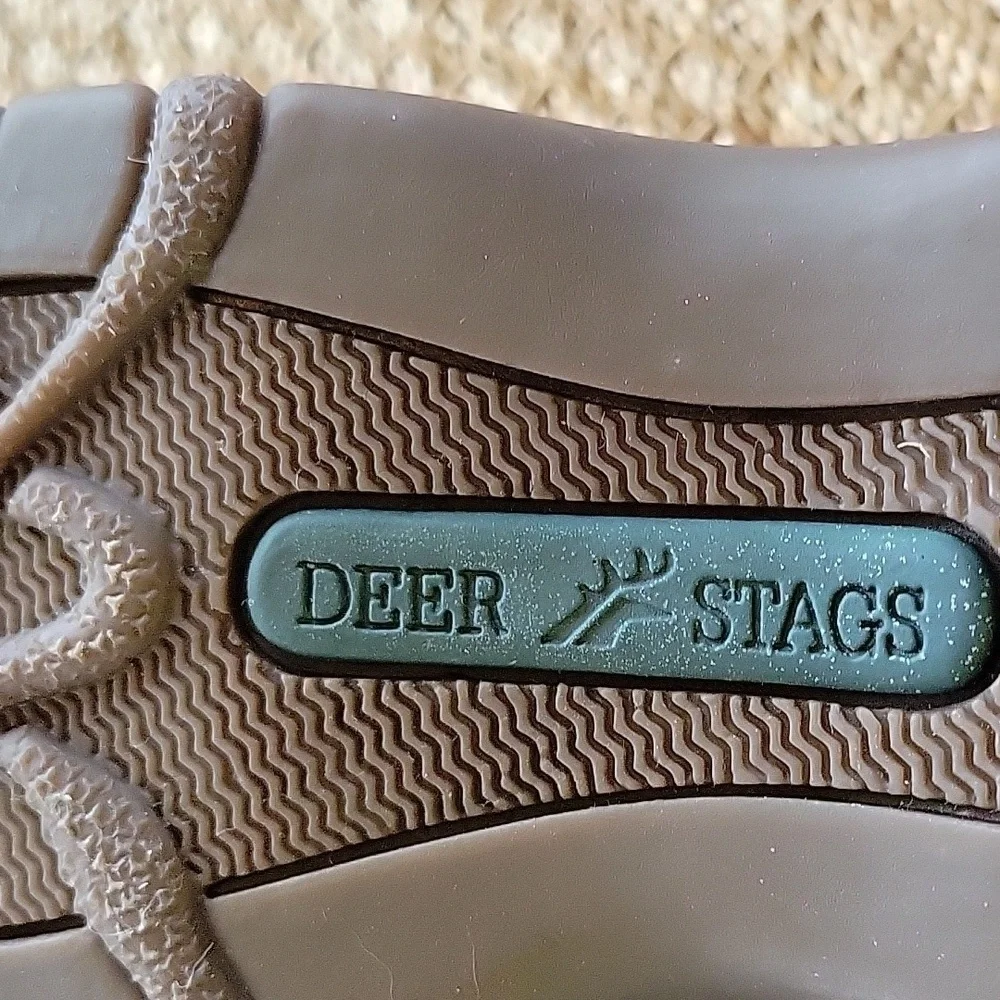 DEER STAGS baja taupe suede leather sandals.  New in box.  Size 10